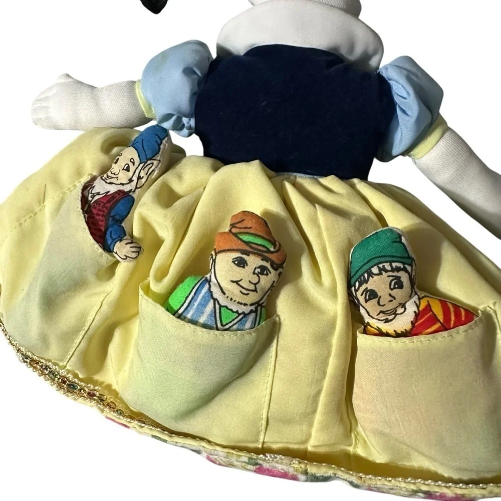 Almas Designs Snow White Dwarfs /Witch Flip Doll Comes With 5 Plush Dwarfs